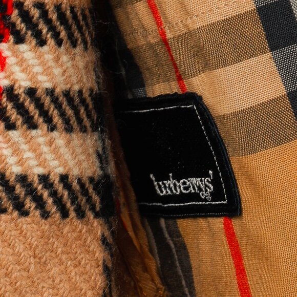 Burberry Vintage Beige Cotton-Blend Balmacaan Coat - Picture 10 of 12